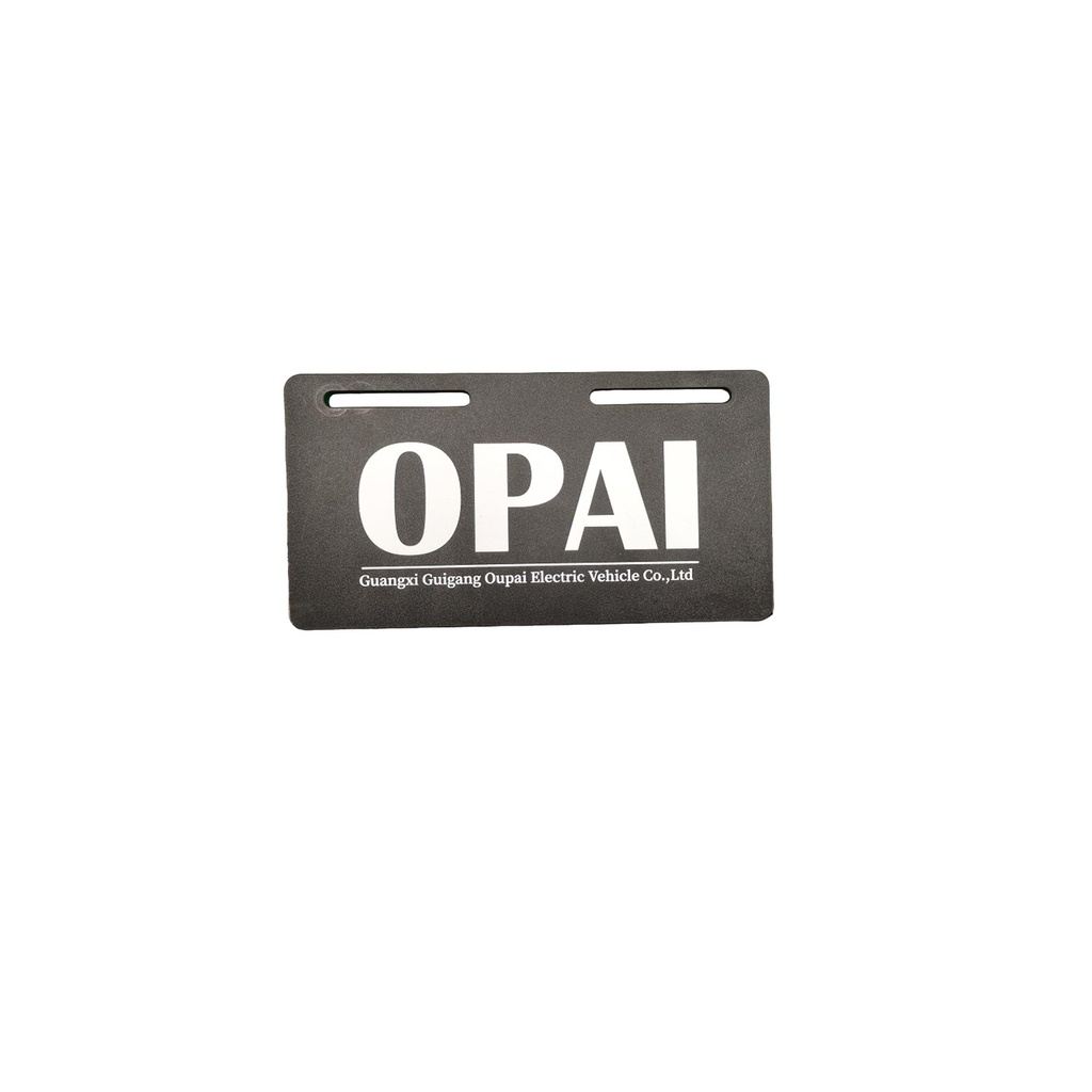 OPAI YW-04 | PLAQUE IMMATRICULATION PUBLICITAIRE OPAI